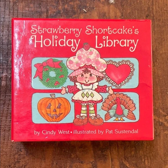 Vintage Strawberry Shortcake Holiday Library 4 Book Set - Picture 1 of 7